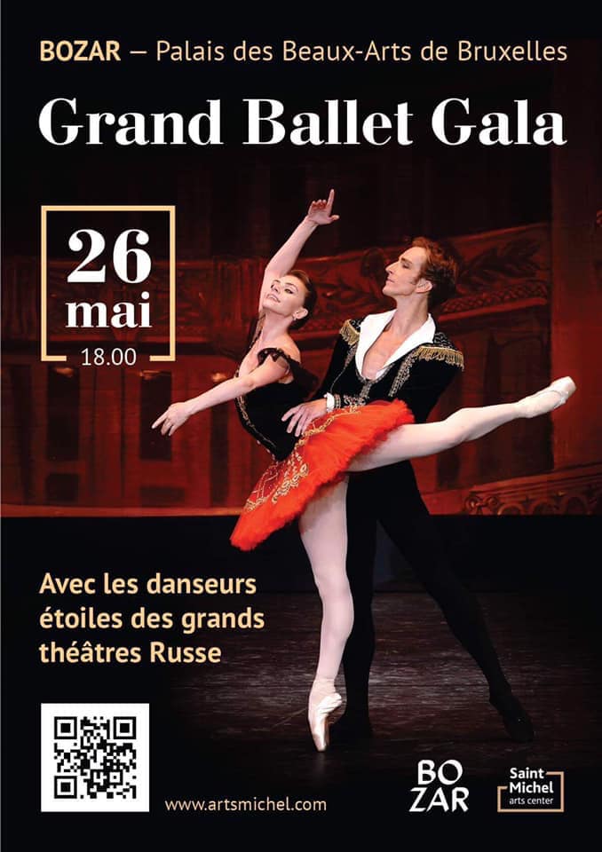 Affiche. Beaux-Arts. Grand ballet gala, avec les danseurs étoiles des grands théâtres russes. 2019-05-26